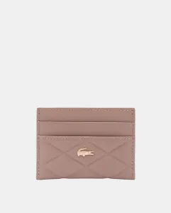 Кожаная визитница Lacoste, серо-коричневый