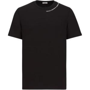 Футболка с тисненым логотипом Moncler, черный