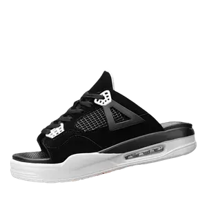 TAFN Мужские слайдеры бежево-желтые - черно-серые, цвет Black Gray