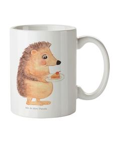 Детская кружка ежик кусочек торта без слов в белом цвете Mr. & Mrs. Panda