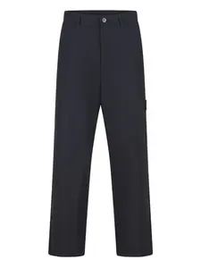 Хлопковые брюки с накладными карманами Stone Island, синий