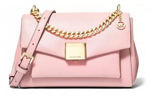 MICHAEL KORS Кожаная сумка Лита через плечо кроссбоди среднего размера женская балетный розовый