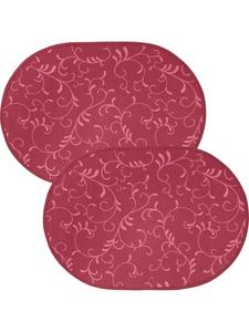 Erwin Müller Набор салфеток из смесовой хлопковой ткани, 2 штуки, бордовый цвет