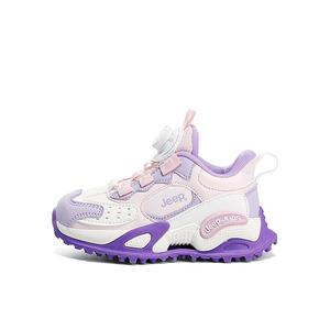 Детские кеды Детские низкие белые Jeep, фиолетовый