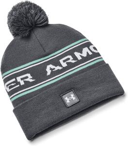 Under Armour Unisex-Adult M Halftime Pom Beanie, Pitch Gray