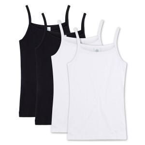 Майка SANETTA, черный/белый