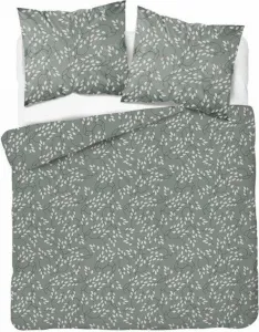 Постельное белье, сатиновое постельное белье, высшего качества 140х200 5217a Темно-зеленый, геометрический рисунок Detexpol