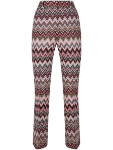 Брюки Missoni с узором зигзаг, красный