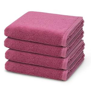 Vegan Life 4 X Набор полотенец Vossen im Set, 50x1x100 см цвет blackberry