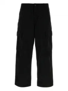 Брюки-карго из хлопка CARHARTT WIP, черный