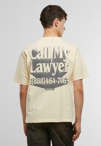 Футболка с принтом CALL MY LAWYER 3D Market, бежевый