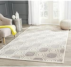 Ковер SAFAVIEH, 122 x 183 см, Precious Collection, Beige, Handmade Art Deco, идеален для помещений с высокой проходимостью: прихожая, гостиная, спальня (PRE153B)