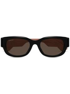 Gucci Eyewear солнцезащитные очки с логотипом Interlocking G, черный