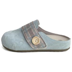 City camel Женские противоскользящие тапочки с закрытым носком бирюзовые, цвет Turquoise