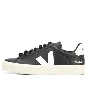 Кроссовки Veja Campo Chromefree Leather Sneakers 'Black White'