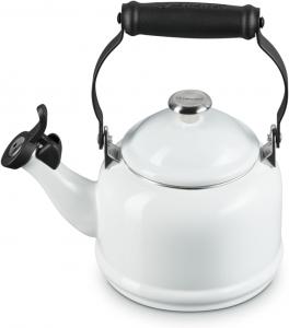 Полупорошок Le CreusetDemi-Teekessel из эмалированной стали с металлическим покрытием, 1,25 л, белый