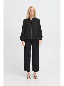 ICHI Рубашка IHRHINES SH Regular fit in Black