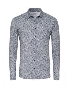 Приталенная рубашка на пуговицах DESOTO, серый