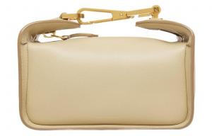 BALLY Кожаная клатч сумка через плечо миниатюрная женская бежевая