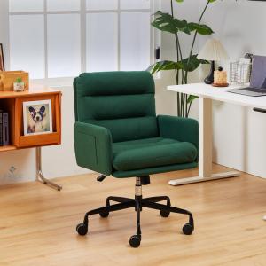 Компьютерное кресло Xihao Emerald Green с регулировкой высоты, стальным каркасом и вязаным композитным покрытием для дома и офиса