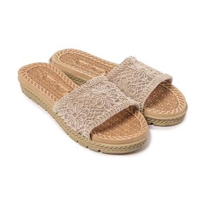 Сандалии женские Brasileras бежевые на резиновой подошве