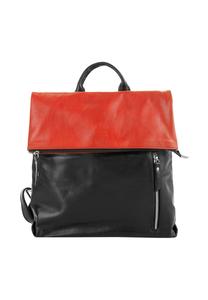 Городской рюкзак из натуральной кожи, производство Италия Cluty, красный