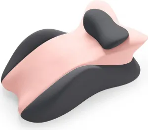 Подушка для шеи из пены с эффектом памяти (розово-черная) для сна взрослых на животе - эргономичная клиновидная подушка для сна на животе, чтения, а также поддержки спины и шеи ele eleoption