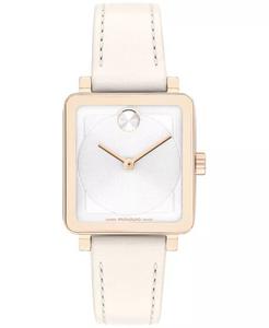 Женские часы Bold Evolution 2.0, швейцарские кварцевые белые кожаные часы, 26 мм Movado, белый