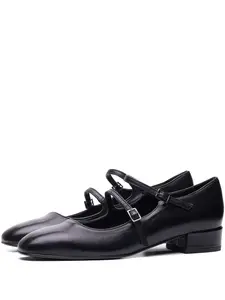 Туфли с пряжками Poche Paris, черный