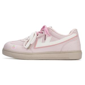 WARRIOR Низкие женские кроссовки для скейтбординга, розово-бежевые