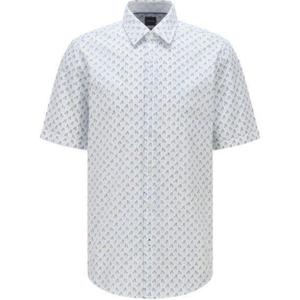 HUGO BOSS Мужская рубашка светло-голубого цвета