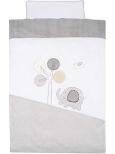 Комплект постельного белья Джамбо серого цвета Alvi, 100x135 см