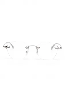 Очки в круглой оправе MONTBLANC, серебяный