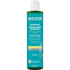 Шампунь Weleda Vitalisierendes Rosmarin Shampoo, Ohne Silikone, mit Hyaluronsäure & Bio-Rosmarinöl für Volumen & Pflege 250 ml