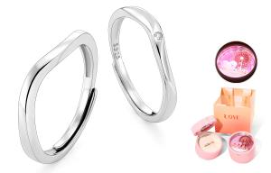 XXOFF Кольцо из стерлингового серебра 925 пробы Unisex Silver White