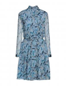Платье миди Giorgio Armani, небесно-голубой