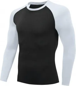 Компрессионная футболка для мужчин Quick Dry Long Sleeve Colorblock Plus Size