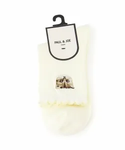 PAUL & JOE / (W) Paul & Joe / Носки Paul & Joe из 100% хлопка в рубчик с сетчатой текстурой