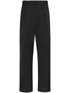 Прямые брюки со складками VALENTINO GARAVANI, черный