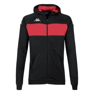 Мужская спортивная куртка DACCIOZI Kappa, черный/красный