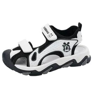 Низкие Детские сандалии BOBDOG, черный/белый