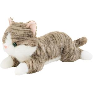 Милый и игривый реалистичный котенок плюшевая игрушка плюшевая кукла высота 45см/30см Love, серо-коричневый