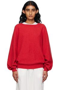 Свитер с ажурным узором Soar Baserange, красный