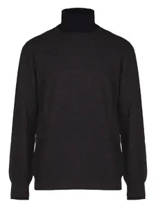 Свитер с воротником-гольф Roberto Collina, серый