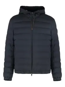Двусторонняя куртка с капюшоном MONCLER, синий