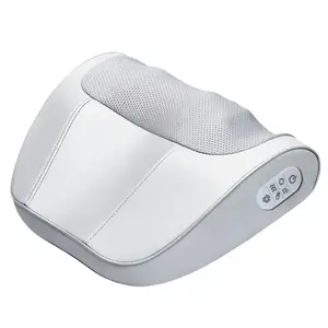 Массажная подушка WP TJ88 для шеи, плеч, поясницы и спины, имитация ручного разминания с термотерапией AUX, Charging Cable [Upgraded Version 6 Buttons]