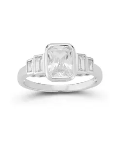 Коктейльное кольцо из стерлингового серебра Rachel Zoe, silver