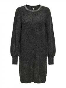 Платье до колена ONLY, темно-серый меланж
