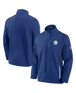 Мужская синяя куртка Toronto Maple Leafs Authentic Pro Rink Coaches с молнией Fanatics