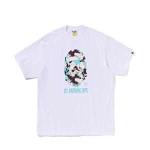 Футболка Bape Map Camo By Bathing Ape расслабленного кроя A BATHING APE, белый